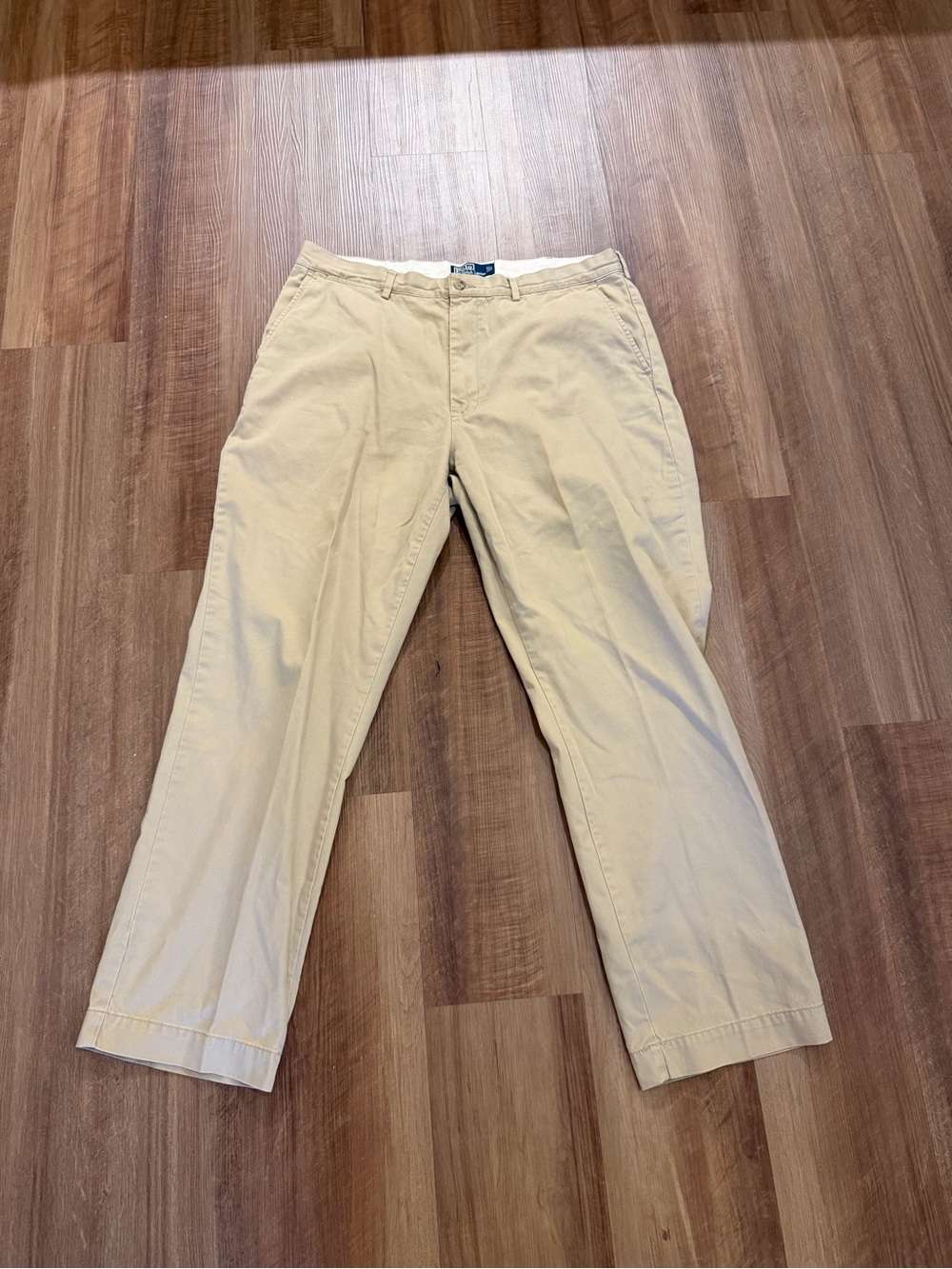 Polo By Ralph Lauren Classic Chino Pants 38x32 Khaki Color